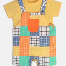 MINI KLUB Infant Boys Pure Cotton Dungarees with T-shirt-picture-5