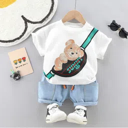 Googo Gaaga Boys Printed T-shirt with Shorts-image-91