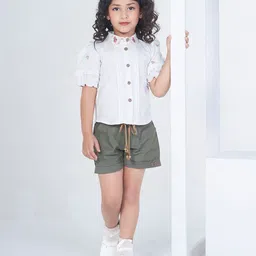 Peppermint Green Glamour Girls Top With Shorts-picture-43
