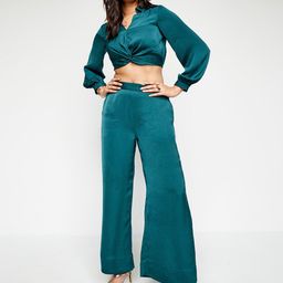 AND Collar Neck Top & Mid -Rise Trouser Co-Ords-6