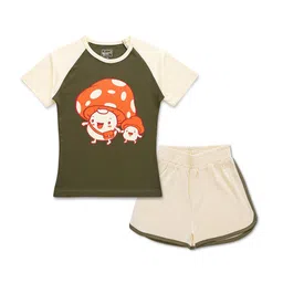 BAESD Girls Printed Top with Shorts-image-98