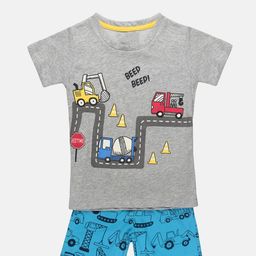 YK Boys Graphic Printed T-Shirt With Shorts-image-54