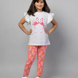 ZIP ZAP ZOOP Girls Printed Cotton Top And Pyjamas-image-53