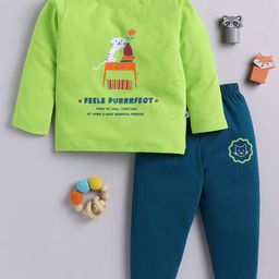 Toonyport Kids Graphic Printed Pure Cotton T-shirt With Trousers-image-0