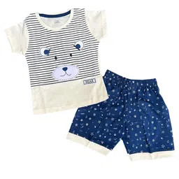 BAESD Kids Printed Pure Cotton T-shirt With Shorts-image-15