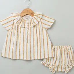 Sweetlime By AS Girls Striped Tunic with Shorts-picture-0
