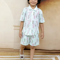 Ka-mee Boys Printed Shirt with Shorts-image-73