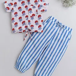 The Magic Wand Girls Printed Top with Trousers-image-96