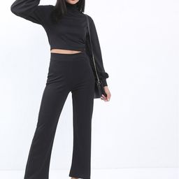 Tokyo Talkies Women Black Top with Trousers-image-50