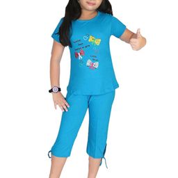 BAESD Girls Printed Top with Capris-image-84