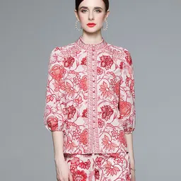 JC Collection Floral Printed Top & Shorts Co-Ords-picture-16