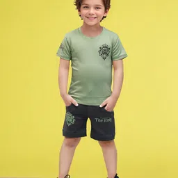 Toonyport Boys Printed Pure Cotton T-shirt With Short-image-59