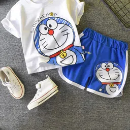 Googo Gaaga Boys Doraemon Printed T-shirt with Shorts-35