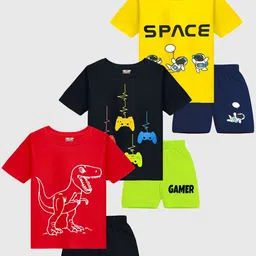 KUCHIPOO Boys Printed T-shirt with Shorts-28
