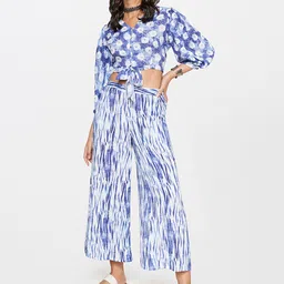 Global Desi Women Printed Top With Trousers-picture-47