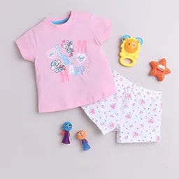 BUMZEE Girls Printed Top with Shorts-image-39