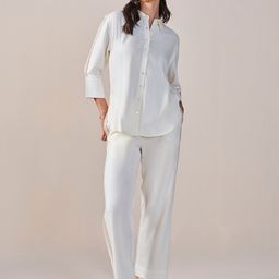 AND Three-Quarter Sleeves Shirt  & Flared Trousers-image-29