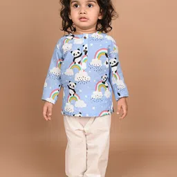 LIL PITAARA Kids Printed Pure Cotton Night Suit-image-99