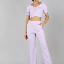 Golden Kite Women V-Neck Top with Trousers-picture-21