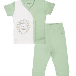 My Milestones Infant Boys Printed Pure Cotton T-shirt with Pyjamas-16