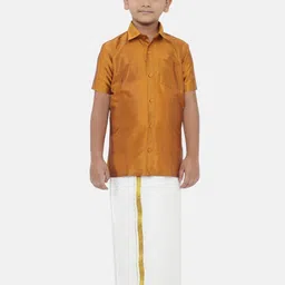 Ramraj Boys Pure Cotton Shirt With Dhoti-38