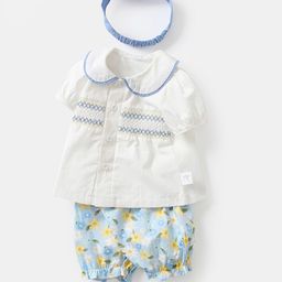 StyleCast Girls Pure Cotton Top With Shorts And Hairband-image-32