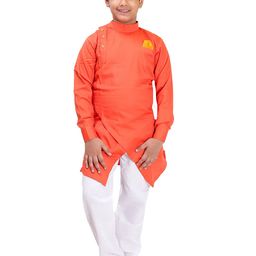 FOURFOLDS Boys Kurta With Pyjamas-image-76