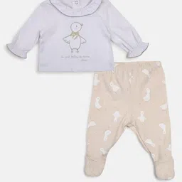 Chicco Infant Girls Printed Top with Leggings-image-42