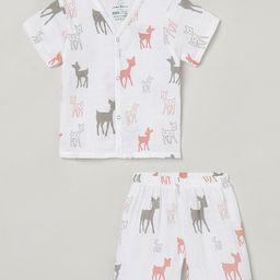 The Boo Boo Club Kids Infants Pure Cotton Printed Sustainable Shirt With Shorts-image-38