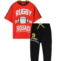 PLUM TREE Boys Printed T-Shirt With Trouser-image-16