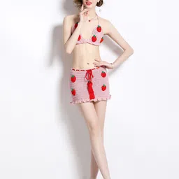 JC Collection Crochet Self Design Top & Skirt-picture-35