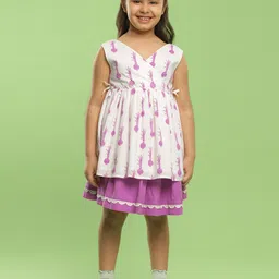 Somersault Girls Printed Top with Skirt-image-22