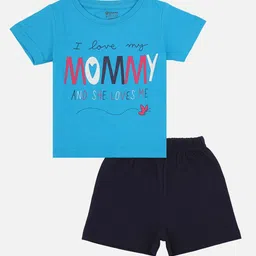 Bodycare Kids Girls Assorted Printed T-shirt with Shorts Co-Ord Set-image-94