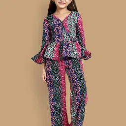 YK Girls Floral Printed Top with Palazzos-picture-58
