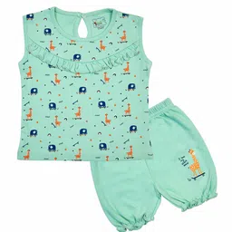 BAESD Girls Pure Cotton Printed Top with Shorts-picture-57