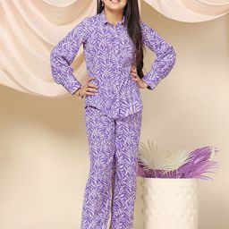 FASHION DREAM Girls Printed Tunic With Trousers-picture-10