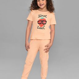 MiArcus Girls Printed Pure Cotton T-shirt with Trousers-picture-25
