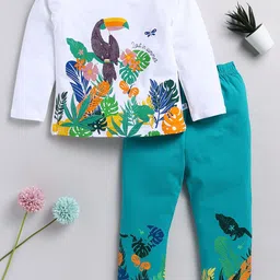 Toonyport Girls Graphic Printed Pure Cotton Top With Trousers-image-51