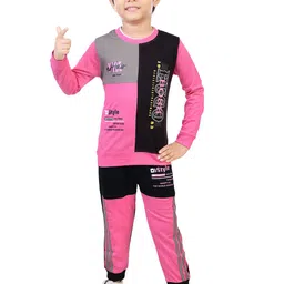 BAESD Boys Colourblocked Pure Cotton T-shirt With Trousers-image-35