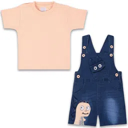 Wish Karo Boys Graphic Printed Straight Leg Dungarees with T-shirt-image-39