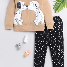 Toonyport Girls Printed Pure Cotton Sweatshirt With Trousers-image-10