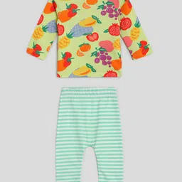 Somersault Kids Printed Pure Cotton T-shirt with Pyjamas-image-65