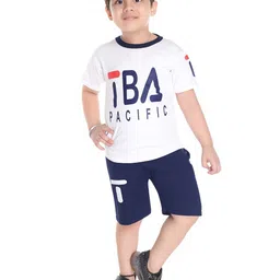 BAESD Boys Typography Printed T-shirt with Shorts-image-60