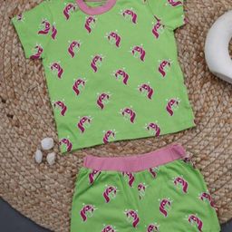 Nino Bambino Kids Organic Cotton Printed Top with Shorts-image-28