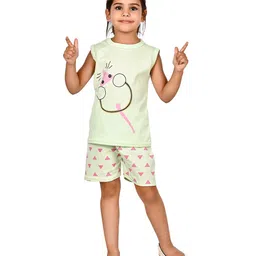 BAESD Girls Graphic Printed T-shirt with Shorts-image-69