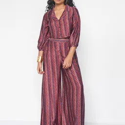 Global Women Desi Printed Shirt With Trousers Coords-picture-32