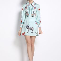 JC Collection Women Blue & Red Printed Co-Ords-image-87
