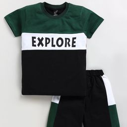 Toonyport Boys Printed Pure Cotton T-shirt with Shorts-image-99