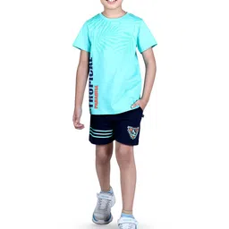 3PIN Boys Printed Pure Cotton T-shirt with Shorts-image-41