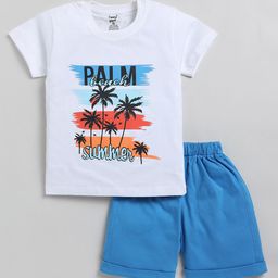 Toonyport Boys Typography Printed Pure Cotton T-shirt with Shorts-image-74